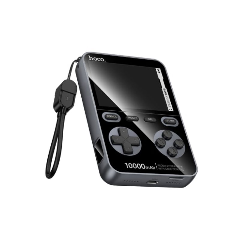 Зовнішній акумулятор HOCO Q47 Shine PD20W power bank with game console(10000mAh) Metal Gray