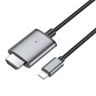 Перехідник HOCO UA27 HD on-screen cable iP to HDTV Metal Gray