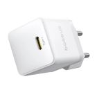 Мережевий зарядний пристрій з кабелем Baseus Palm Fast Charger 1C 20W EU Moon White set USB-C to iP 20W 1m