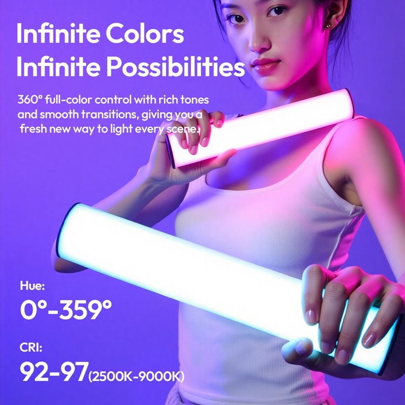 Лампа Ulanzi B15RGB 15W Tube Light
