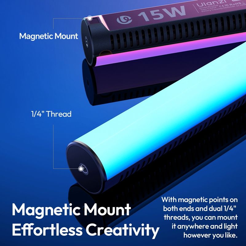 Лампа Ulanzi B15RGB 15W Tube Light