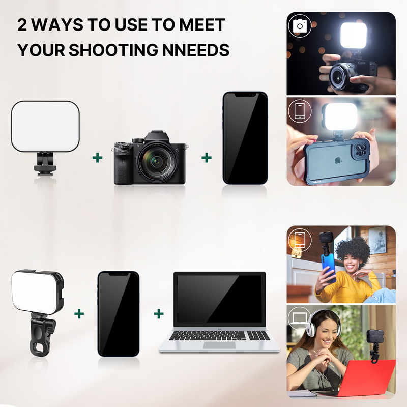 Ulanzi VL100X Selfie Light, Clip LED Light
