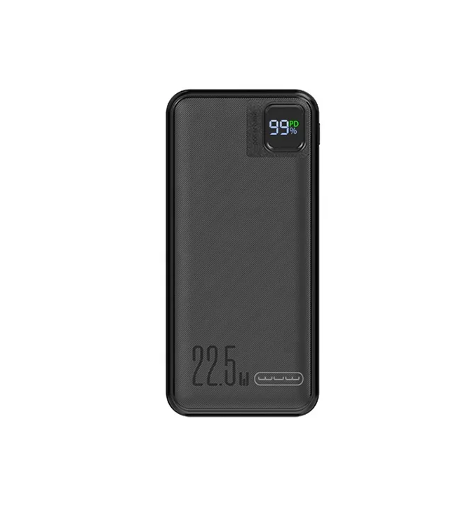 Зовнішній акумулятор WUW Y137 （PD22.5W quick charge) 10000mAh Black