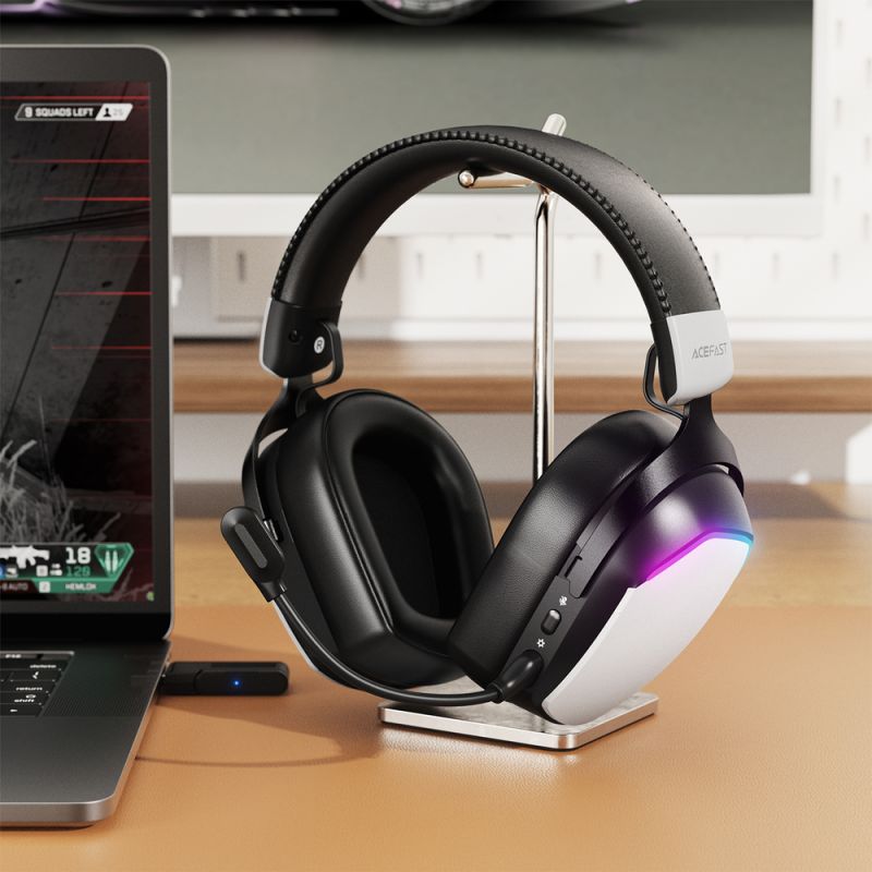 Бездротові накладні навушники ACEFAST H11 gaming wireless headset White