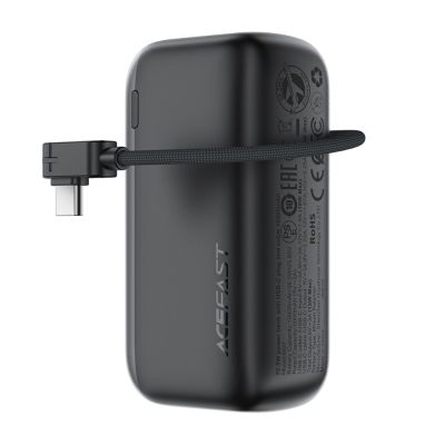 Зовнішній акумулятор ACEFAST M27-10000 22.5W power bank with USB-C port and cable Metal Gray