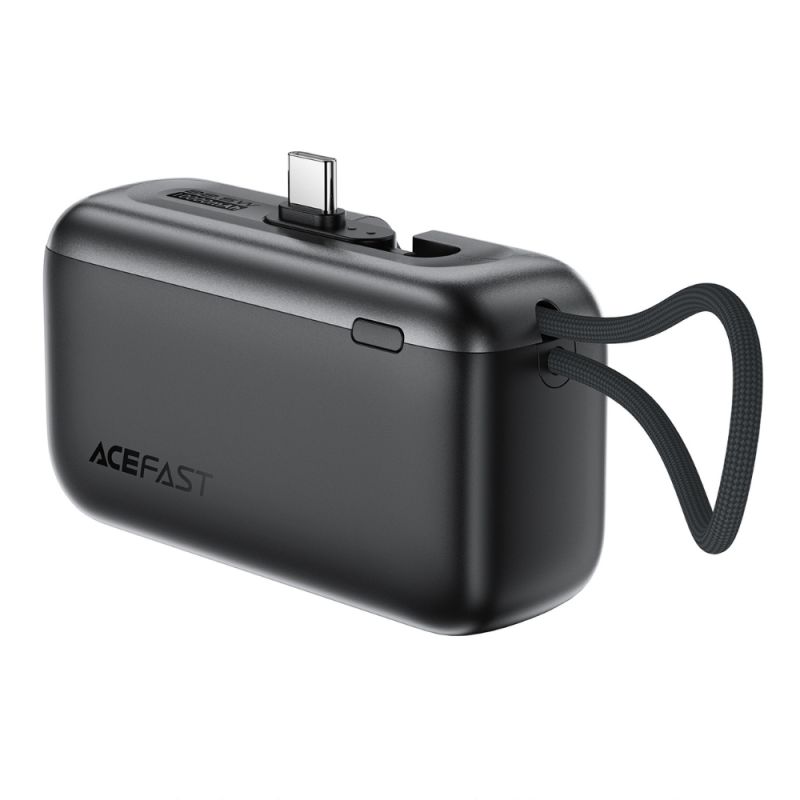 Зовнішній акумулятор ACEFAST M27-10000 22.5W power bank with USB-C port and cable Metal Gray