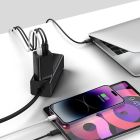 Мережевий зарядний пристрій з кабелем Baseus GaN5 Pro Fast Charger 2C+U 65W  EU  Black(Baseus Xiaobai charging Cable Type-C  to Type-C 100W)