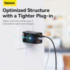 Мережевий зарядний пристрій з кабелем Baseus GaN5 Pro Fast Charger 2C+U 65W  EU  Black(Baseus Xiaobai charging Cable Type-C  to Type-C 100W)