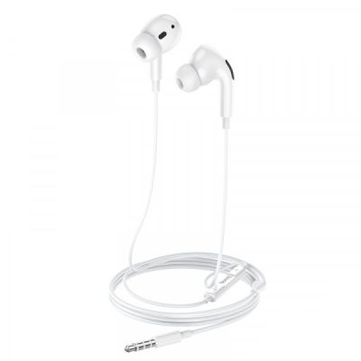 Навушники HOCO M101 Pro Crystal sound wire-controlled earphones with microphone White