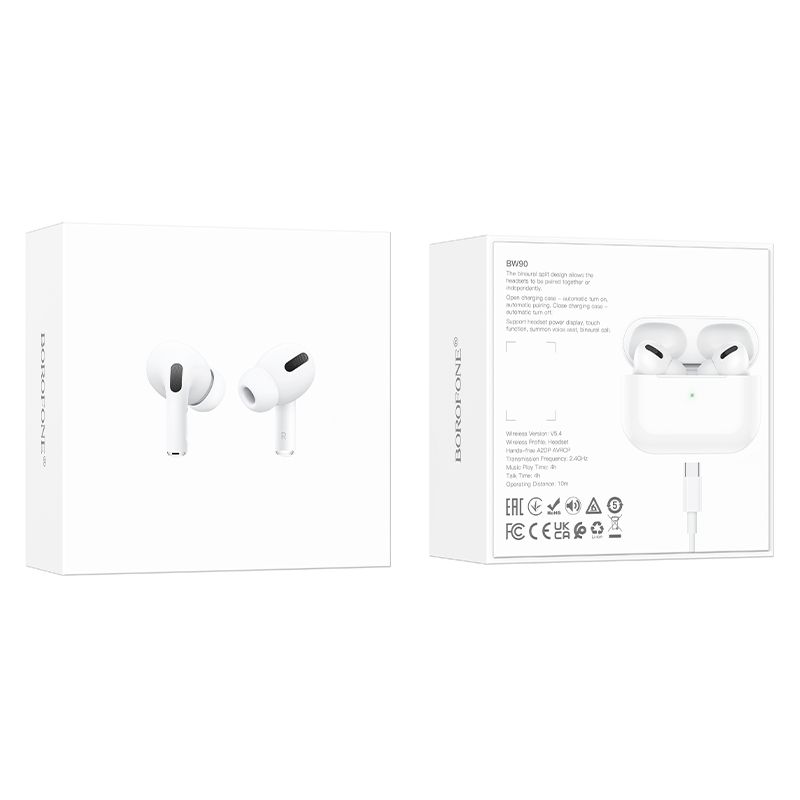 Бездротові навушники BOROFONE BW90 True wireless stereo headset White