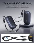 Зовнішній акумулятор Baseus EnerFill FC21 Qpow 3 Ultra Digital Display Power Bank with Detachable Cable 20000mAh 22.5W Cosmic Black