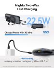 Зовнішній акумулятор Baseus EnerFill FC21 Qpow 3 Ultra Digital Display Power Bank with Detachable Cable 20000mAh 22.5W Cosmic Black