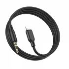 Аудіокабель BOROFONE BL18 iP to 3.5mm male, silicone, 1m, Black