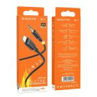 Аудіокабель BOROFONE BL18 iP to 3.5mm male, silicone, 1m, Black
