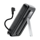 Зовнішній акумулятор ACEFAST M24-10000 22.5W magnetic fast charging power bank with holder and cable Metal Gray