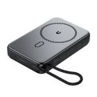 Зовнішній акумулятор ACEFAST M24-10000 22.5W magnetic fast charging power bank with holder and cable Metal Gray