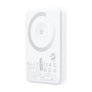 Зовнішній акумулятор ACEFAST M25-5000 PD20W magnetic fast wireless charging power bank White