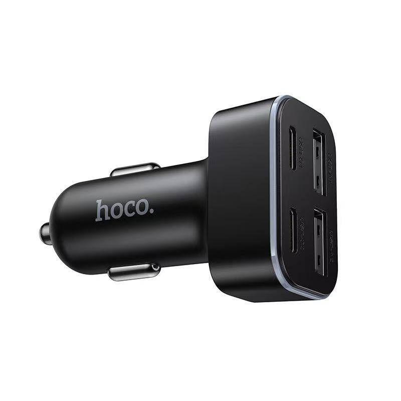 Автомобільний зарядний пристрій HOCO Z63 Barry four-port car charger Black