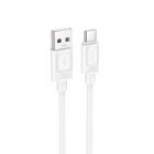 Кабель HOCO X122 Benefit silicone charging data cable Type-C White