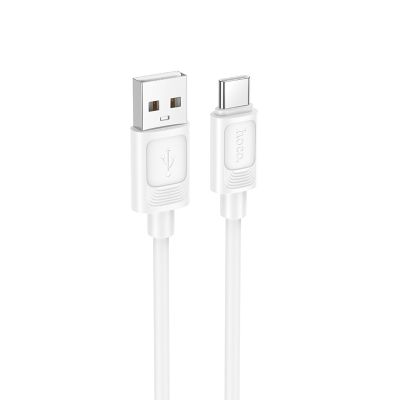 Кабель HOCO X122 Benefit silicone charging data cable Type-C White