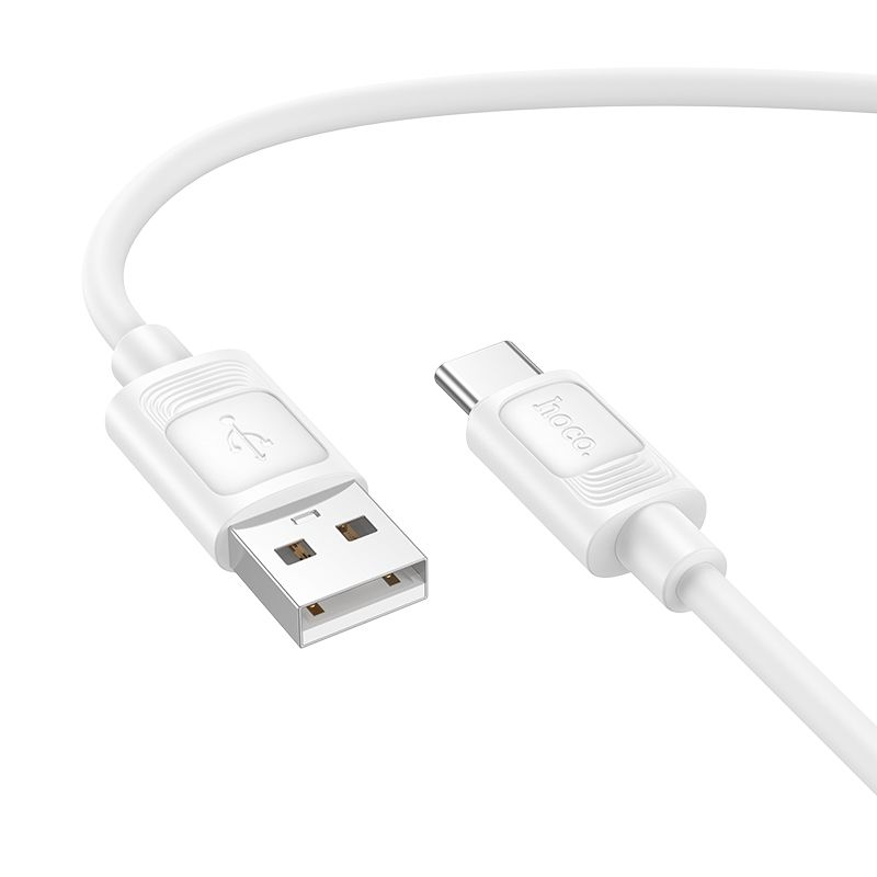Кабель HOCO X122 Benefit silicone charging data cable Type-C White