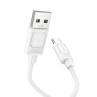 Кабель HOCO X122 Benefit silicone charging data cable Type-C White