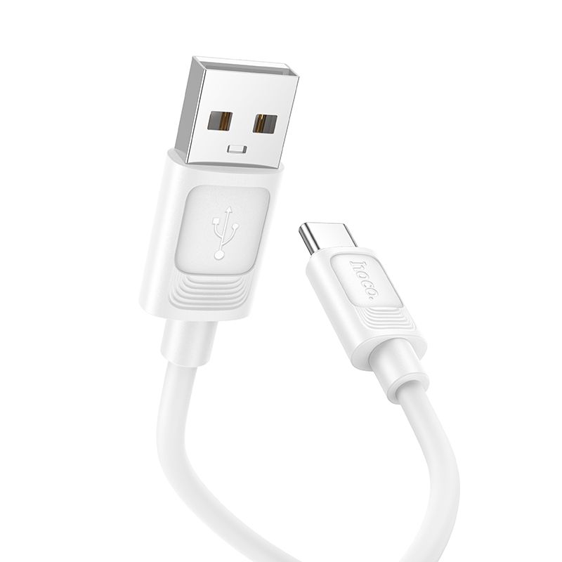 Кабель HOCO X122 Benefit silicone charging data cable Type-C White