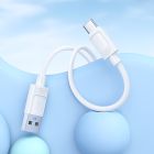 Кабель HOCO X122 Benefit silicone charging data cable Type-C White