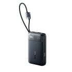 Зовнішній акумулятор Baseus EnerFill FC11 Digital Display Power Bank with Dual Built-in Cables 20000mAh 22.5W Cosmic Black