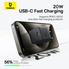 Мережевий зарядний пристрій з кабелем Baseus Palm Fast Charger 1C 20W EU Cosmic Black  set USB-C to iP 20W 1m