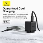 Мережевий зарядний пристрій з кабелем Baseus Palm Fast Charger 1C 20W EU Cosmic Black  set USB-C to iP 20W 1m
