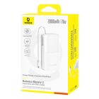 Зовнішній акумулятор Baseus Bipow 2 Digital Display Power Bank With Built-in USB-C Cable 20000mah 20W Moon White