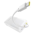 Зовнішній акумулятор Baseus Bipow 2 Digital Display Power Bank With Built-in USB-C Cable 20000mah 20W Moon White