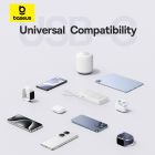 Зовнішній акумулятор Baseus Bipow 2 Digital Display Power Bank With Built-in USB-C Cable 20000mah 20W Moon White