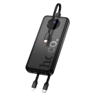 Зовнішній акумулятор HOCO J132 Sabio fully compatible power bank with 3 cables (10000mAh) Black