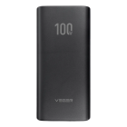 Зовнішній акумулятор VEGER 20000 mAh PD QC3.0 5A 100W T100 (W2032C-100) black