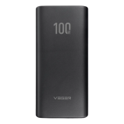 Зовнішній акумулятор VEGER 20000 mAh PD QC3.0 5A 100W T100 (W2032C-100) black