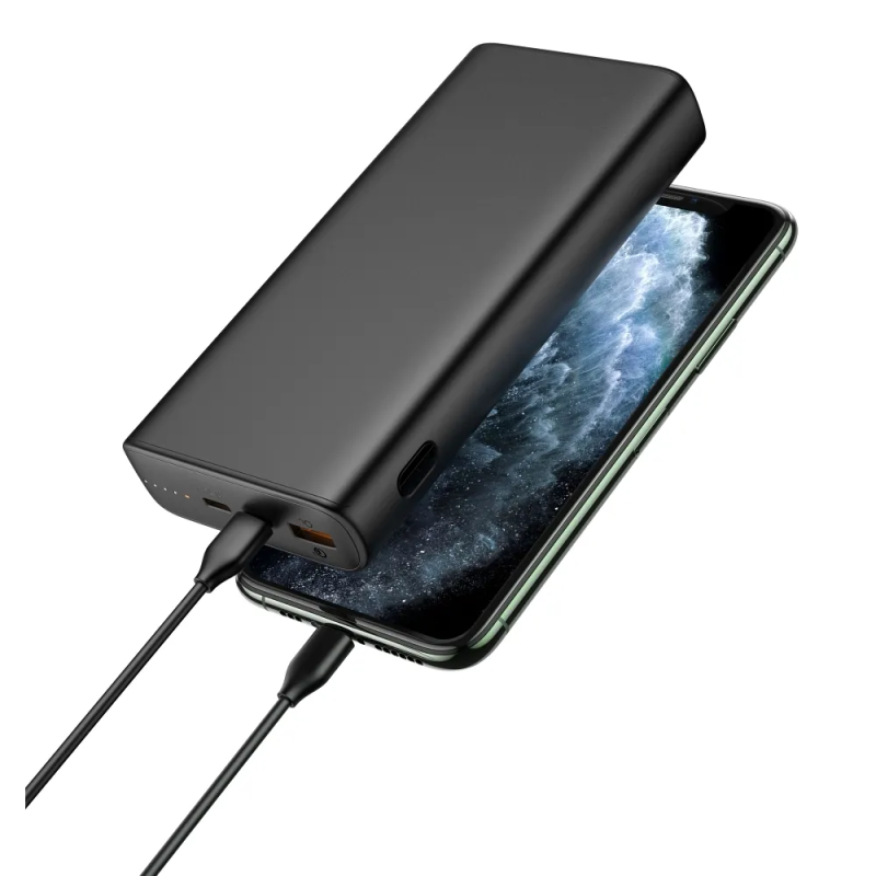 Зовнішній акумулятор VEGER 20000 mAh PD QC3.0 5A 100W T100 (W2032C-100) black