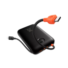 Зовнішній акумулятор VEGER 20000 mAh with built-in cables Type C / Lightning PD QC3.0 35W K2 (W2068) black