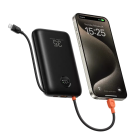 Зовнішній акумулятор VEGER 20000 mAh with built-in cables Type C / Lightning PD QC3.0 35W K2 (W2068) black
