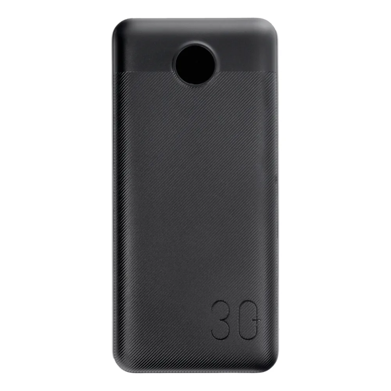 Зовнішній акумулятор VEGER 30000 mAh PD QC3.0 3A 20W L30 (W3008PD) black