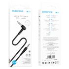 Аудіокабель BOROFONE BL10 3.5mm male to 3.5mm male, PVC, 2m, Black