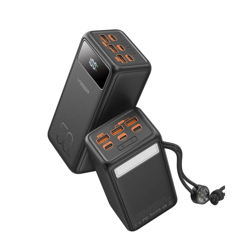 Зовнішній акумулятор VEGER 50000mAh 185Wh 3.7V With Built-in LED Flash