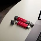 Портативний SSD Kingston Dual USB-A/C 2TB Dual Portable 1050MB/s USB 3.2 Gen 2 Red/Black