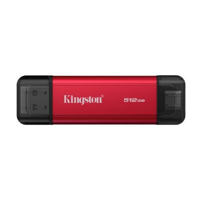 Портативний SSD Kingston Dual USB-A/C 512GB Dual Portable 1050MB/s USB 3.2 Gen 2 Red/Black