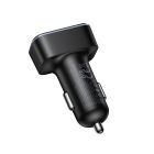 Автомобільний зарядний пристрій HOCO Z63B Barry 48W dual port PD30W+QC3.0 digital display car charger