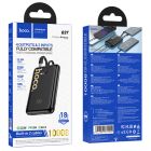 Зовнішній акумулятор HOCO Q37 Graceful 22.5W+PD20W power bank with two cables(10000mAh) Black