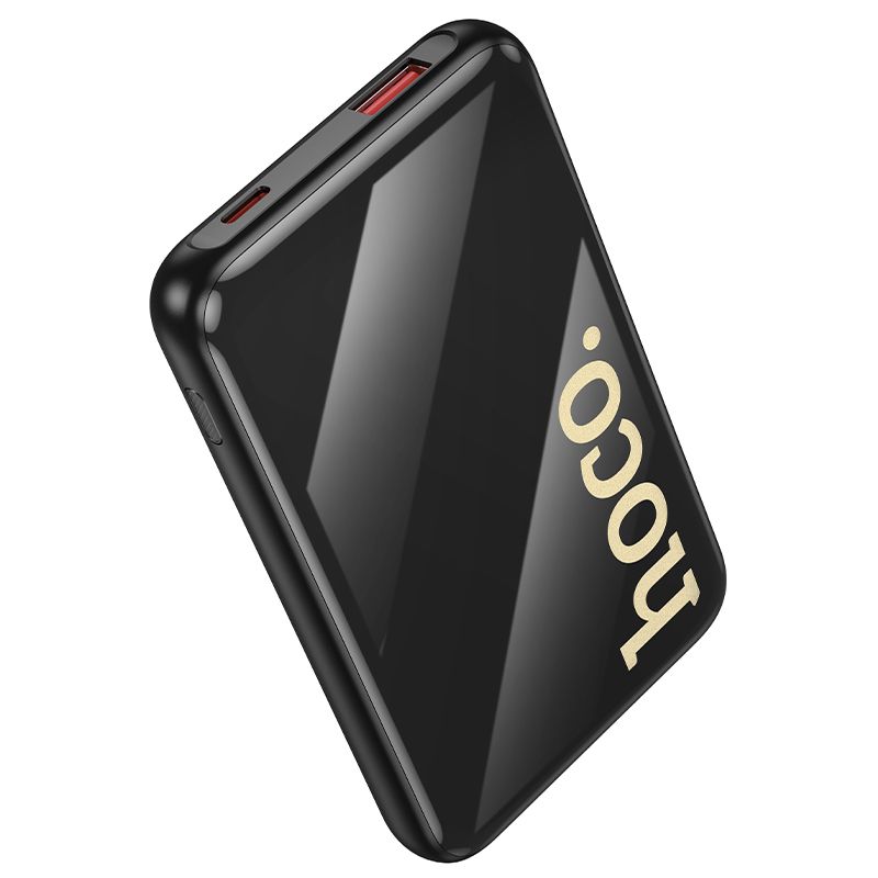 Зовнішній акумулятор HOCO Q37 Graceful 22.5W+PD20W power bank with two cables(10000mAh) Black