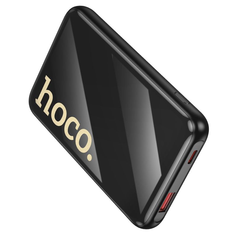 Зовнішній акумулятор HOCO Q37 Graceful 22.5W+PD20W power bank with two cables(10000mAh) Black