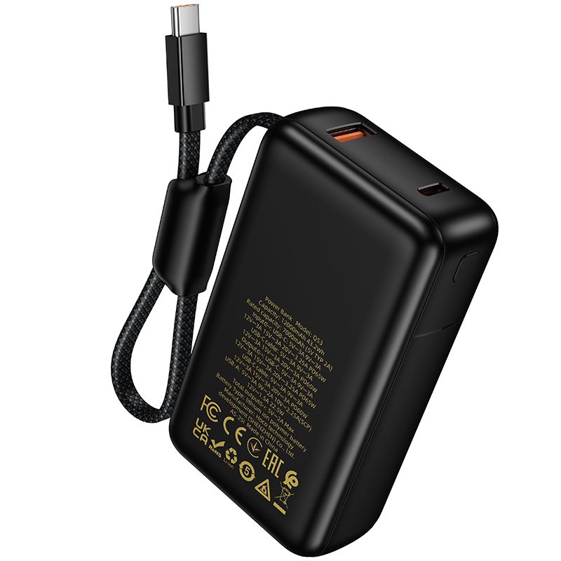 Зовнішній акумулятор HOCO Q53 Skillful PD65W power bank(12000mAh) Black